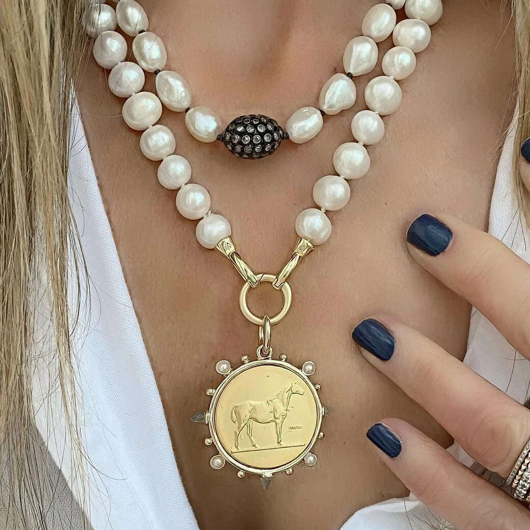 Woman'S Ancient Coin charm Pendant Necklace Athena Original Design Gift For Woman Vintage Accessories Fine Jewelry