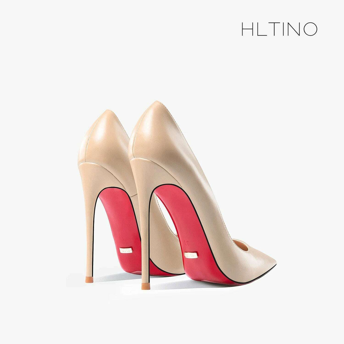 Women heels shoes woman 2024 trend luxury Brand Women's Pumps Leather High Heels Red Bottom Pointed Toe Ladies Party Shoes 12cm
