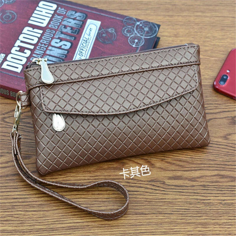 Women Wallet Clutch Plaid Zipper Organizer Purse Long Key Coin Bag Casual Female Wallet Ladies Leather Money Bag