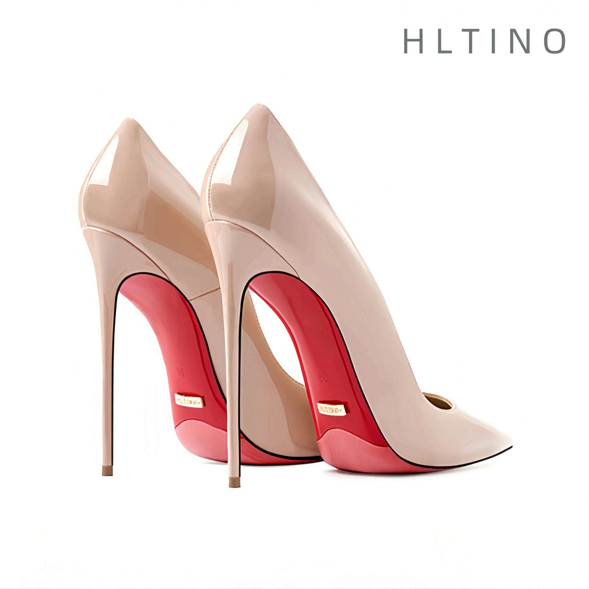 Women's heels 2025 trend Leather Luxury Pumps Red Bottom Pointed Toe High Heels Elegant Stiletto Party Ladies Shoes Woman 12cm