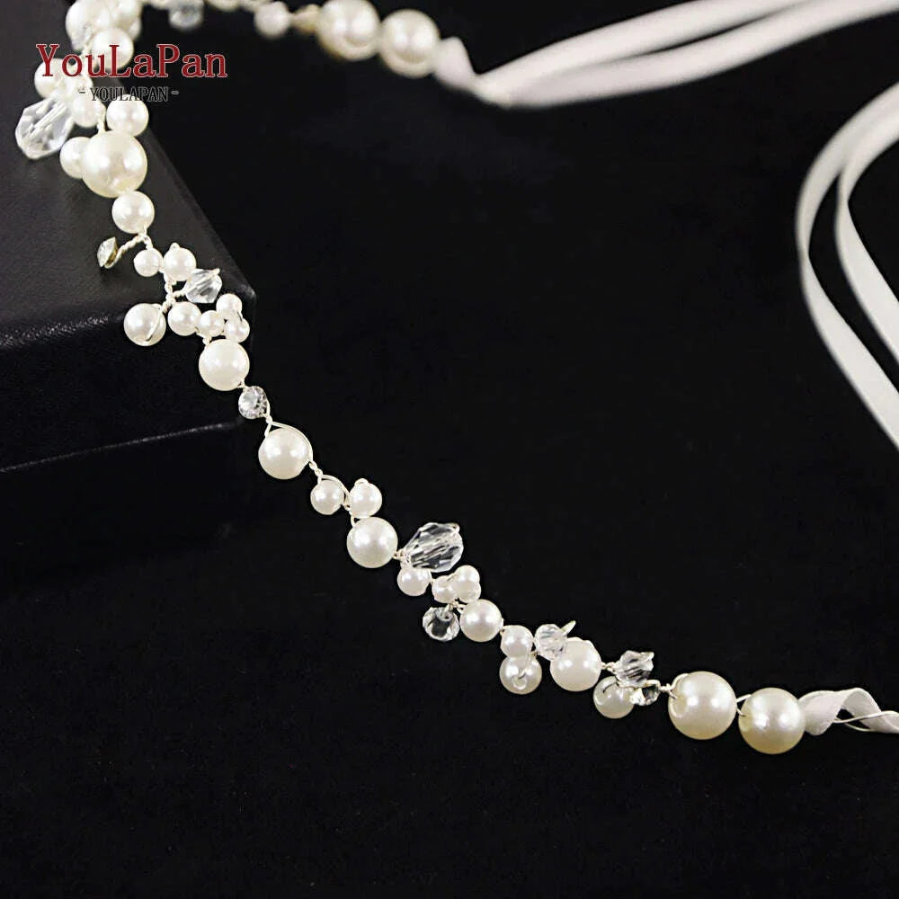 YouLaPan HT03-S Wedding Garters Pearl and Crystal Leg Ring Sexy Garters for Women/Bride Thigh Ring Bridal Leg Garter Thign Ring