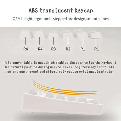 104 Key Caps Russian Korean Backlit Keycaps OEM Profile Keycap For Gaming Mechanical Keyboard Cherry MX Switch ABS KeyCaps Set