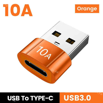 10A OTG USB3.0 To Type C Adapter Fast Charging Data Transfer Type C Female to USB Male Converter For Xiaomi Samsung Macbook poco