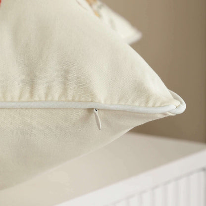 1Pc Decorative Pillowcase Flowers Embroidered Throw Pillow Covers Farmhouse Cotton Pillow Cushion Cases Home Decor