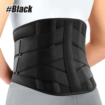 1Pcs Back Brace for Lower Back Pain Relief, Lower Back Pain with 6 Stays, Herniated Disc, with Lumbar Support Pad for Men/Women
