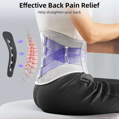 1PCS Back Braces for Lower Back Pain,Lumbar Support for Men & Women,Breathable Soft Mesh Fabric Back Support for Home & Lifting