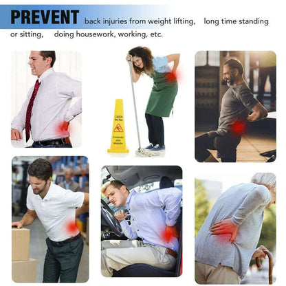 1PCS Lower Back Brace Support, Lumbar Support - Herniated Disc, Sciatica - Adjustable, with 6 Aluminum Support - Men and Women