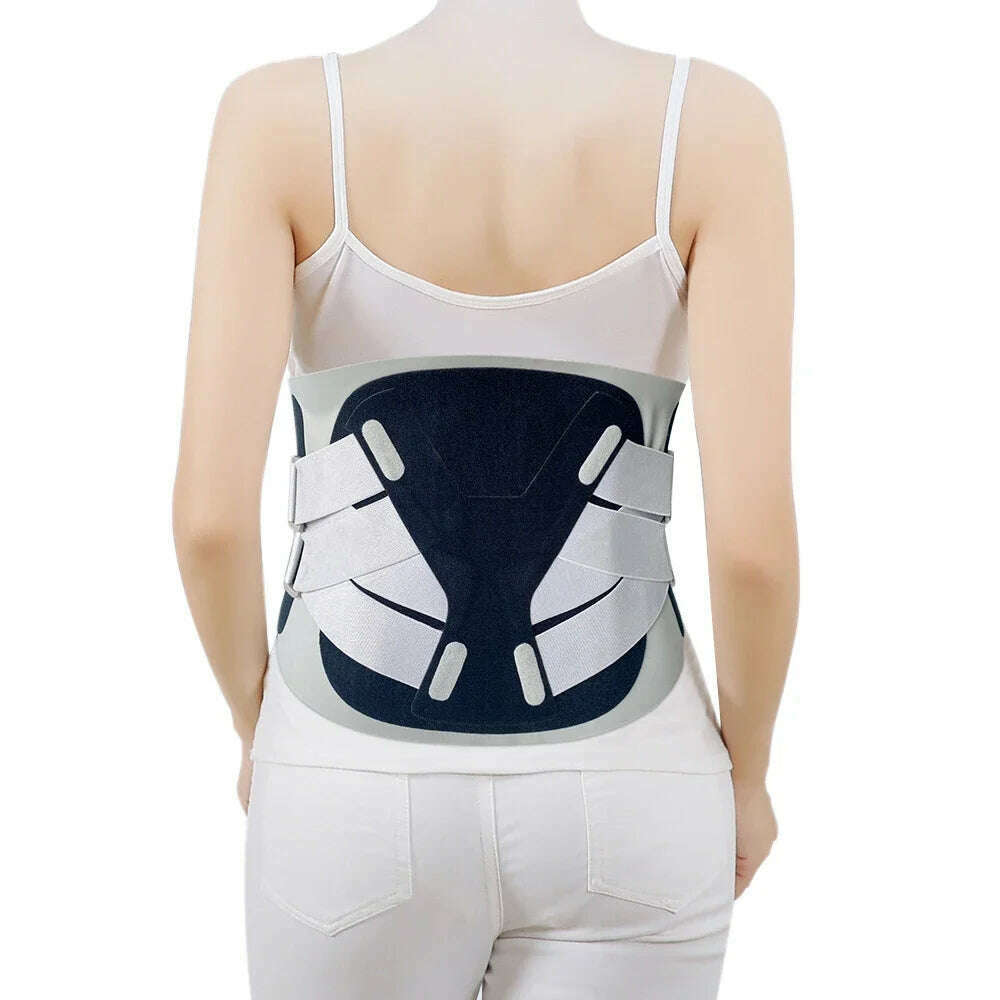 1PCS Lower Back Brace Support, Lumbar Support - Herniated Disc, Sciatica - Adjustable, with 6 Aluminum Support - Men and Women
