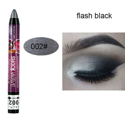 2 In 1 Glitter Eyeshadow Lipstick Pencil Stick Waterproof Pearl Silkworm Eye Shadow Pen Long-lasting Eyeshadow Make Up Cosmetic