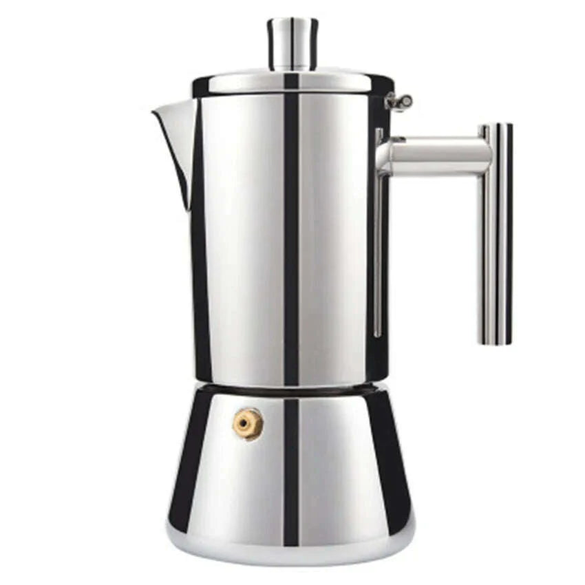 200/300/500ML Thickened Stainless Steel Coffee Pot Mocha Kettle Cuban  Italian Espresso Maker For Gas Stove Or Induction Cooker
