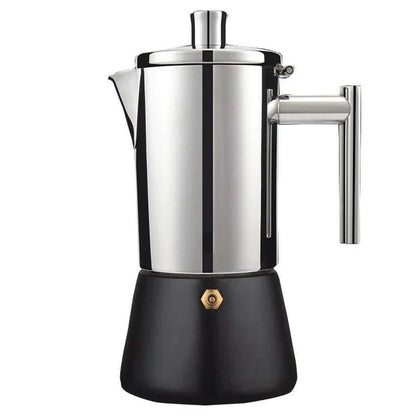200/300/500ML Thickened Stainless Steel Coffee Pot Mocha Kettle Cuban  Italian Espresso Maker For Gas Stove Or Induction Cooker
