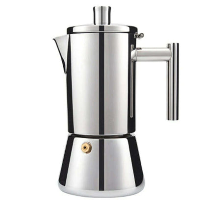 200/300/500ML Thickened Stainless Steel Coffee Pot Mocha Kettle Cuban  Italian Espresso Maker For Gas Stove Or Induction Cooker