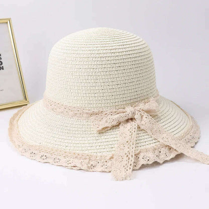 2019 Summer Bow Ribbon Sun Hat Panama Women's Cap Bonnet Beach Straw Hats summer hats for women шляпа соломенная gorro mujer