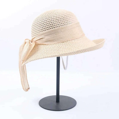 2019 Summer Bow Ribbon Sun Hat Panama Women's Cap Bonnet Beach Straw Hats summer hats for women шляпа соломенная gorro mujer