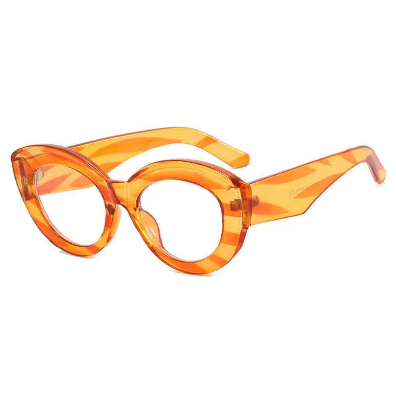 2022 New Fashion Sexy Cat Eye Glasses Women Vintage Stripe Frame Optical Anti-blue Eyeglasses Female Leopard Oculos Spectacles