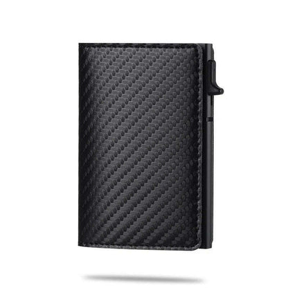 2023 For Apple Airtag Wallet Men Carbon Fiber Fashion ID Credit Card Holder Rfid Slim Airtag Slide Wallet Designer Cardholder