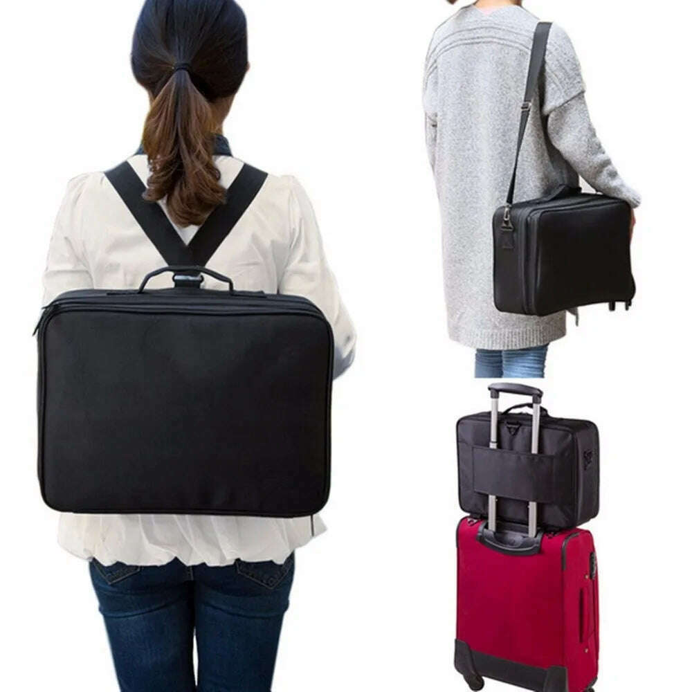 2023 New Makeup Cosmetic Case Waterproof Oxford Cloth Large Capacity Travel Storage Bag Tattoo Beautician Suitcases
