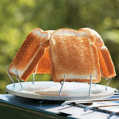 2023NEW Simple Portable Stainless Steel Toaster Outdoor Camping Toaster Folding Portable Grill Multi-purpose Oven grill