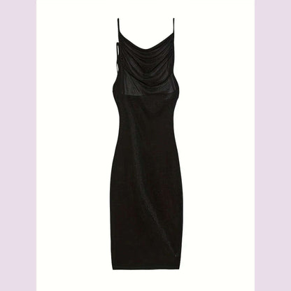 2024 New Summer Fashion Sexy Strapless Hang Neck Temperament Dress