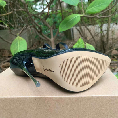 2024 Newly Riband Ankle Strap 16cm Pumps Extreme High Heels Lace Up Bow Fetish Cosplay Drag Queen Cross Dresser Unisex Shoes