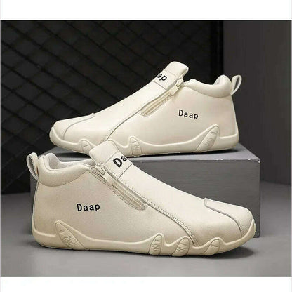 2025 New Casual shoe for Men Luxury Round Toe Men Ankle Boots Light Slip on Walking shoe Outdoor Comfor Men High Top Sneakers