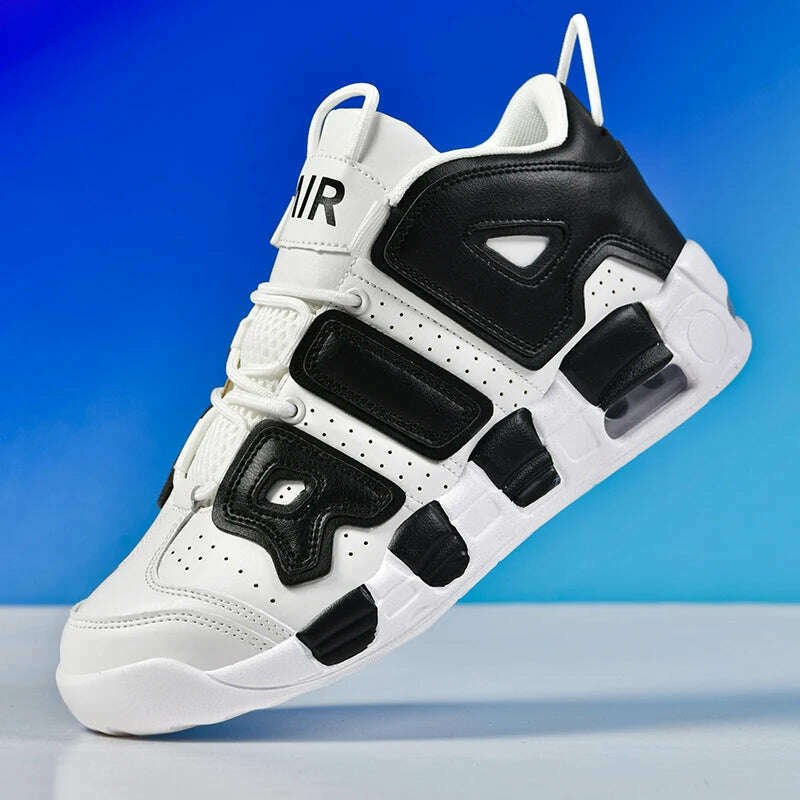 2025 Spring New Cushioned Anti-Shock Basketball Shoes for Teenagers, Student Anti-Slip Wear-Resistant Thick Sole Sports Shoes