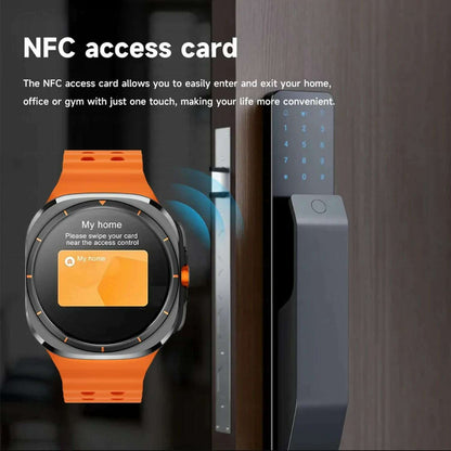 2025New U8 Ultra AMOLED Android 9.0 Smart Watch Men Women Galaxy Watch 7 Ultra 4G 5G SIM Card WiFi GPS NFC Camera Sport Watches
