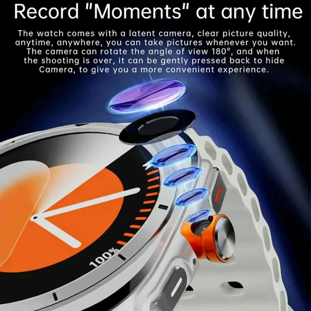 2025New U8 Ultra AMOLED Android 9.0 Smart Watch Men Women Galaxy Watch 7 Ultra 4G 5G SIM Card WiFi GPS NFC Camera Sport Watches