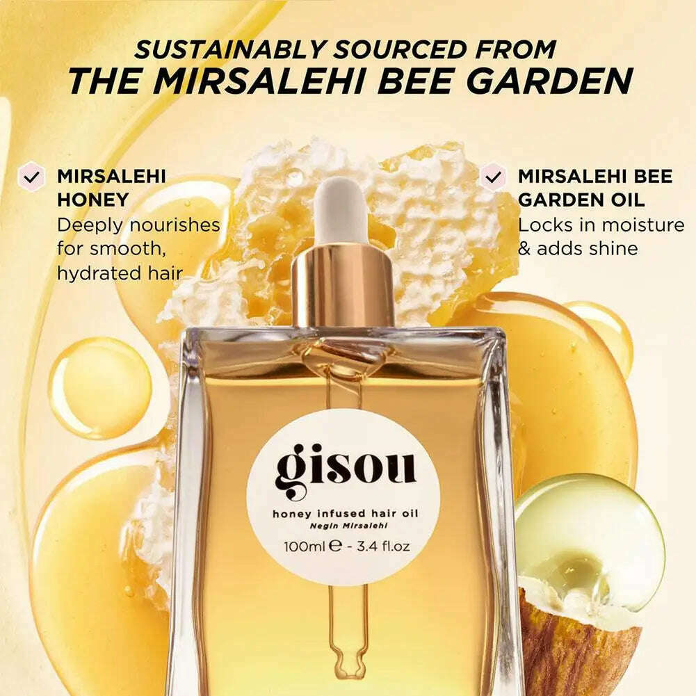 20/50ML Honey Infused Hair Care Oil For Gisou Long Lasting Fragrance Deep Nourishing Flexibility Conditioner Hair Care