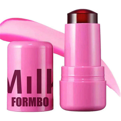 3-in-1 Milk Jelly Tint Facial Blusher Wand Moisturized Long Lasting Beauty Matte Cheek Contour Lipstick Sticker Rouge Makeup New