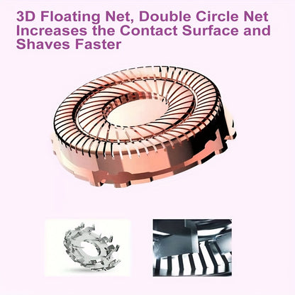 [Painless Facial Hair Remover] Conduroma Women's Painless Facial Hair Remover | Cordless, AA Battery-Powered (Not Included), Elegant Metallic Finish - for Face, Upper Lip, Chin, Bikini Line - Travel-Friendly, Sleek Design, Sm