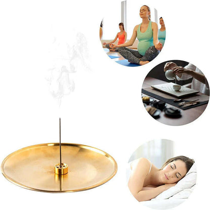 3/4/5Pcs/Set Metal Incense Burner Brass Incense Holder Palo Santo Holder Sage Holder Incense Tray Ash Catcher Home Decor Crafts