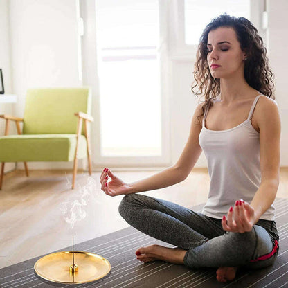 3/4/5Pcs/Set Metal Incense Burner Brass Incense Holder Palo Santo Holder Sage Holder Incense Tray Ash Catcher Home Decor Crafts