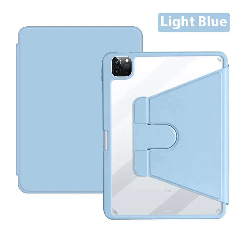 360° Rotation Case For Ipad 10 9 9th 10th Generation Pro 13 12.9 Air 11 5 4 M4 M2 2024 Mini 6 7 10.9 10.2 Protective Cover Funda
