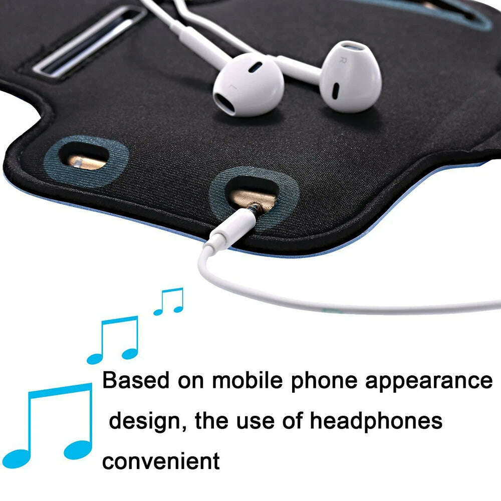 4-6.5Inch Smartphone Running Bags Men Women Waterproof Light Cell Phone Touch Screen Armbands Phone Case Sports Accessories