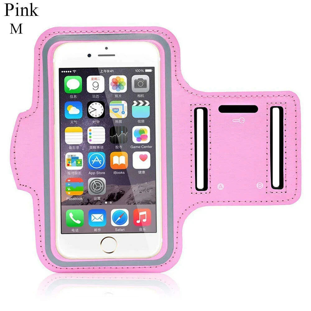 4-6.5Inch Smartphone Running Bags Men Women Waterproof Light Cell Phone Touch Screen Armbands Phone Case Sports Accessories