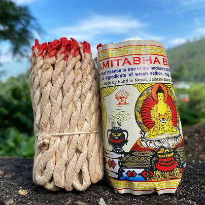 40pcs Yoga Aromatherapy Himalayan Rope Fragrance Handmade Traditional Rope Fragrance Sage And Sabba with Patchouli And Cedar