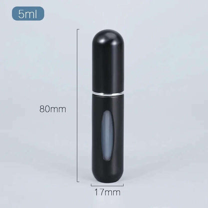 5/10ml Perfume Bottle Portable Refillable Perfume Bottle with Spray Cosmetic Containers Atomizer Mini Aluminum Spray Travel