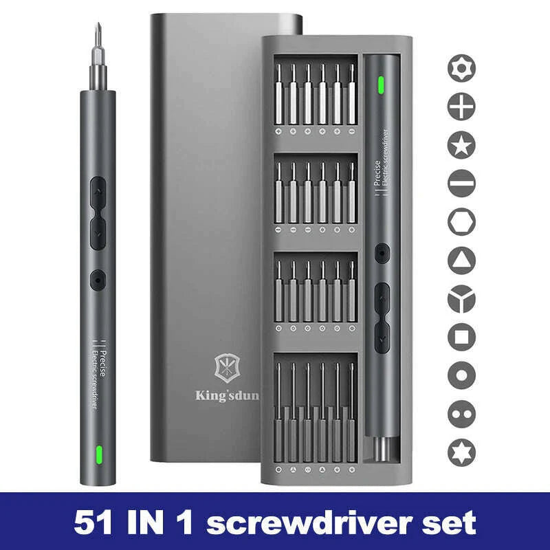 51/28/120 in 1 Electric Screwdriver Precision Set Power Tool Rechargeable Magnetic Small Bit for Xiaomi Mobile Cell Phone Repair