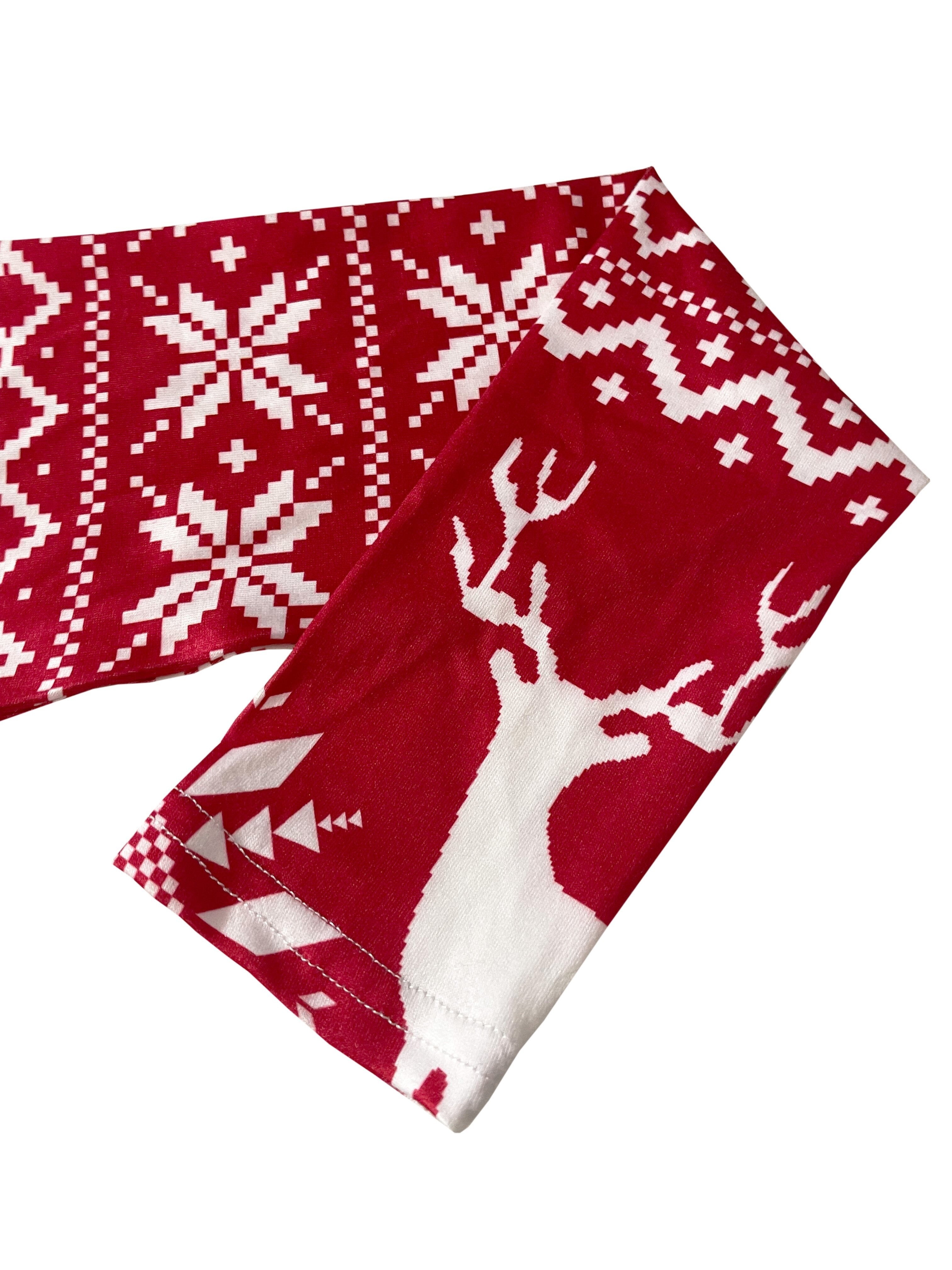 [Christmas Deer Bodycon Dress] Christmas Deer Print Bodycon Dress - Casual Crew Neck Long Sleeve Mini Dress for Women