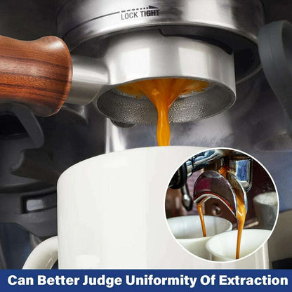 51mm 3 ears Bottomless Coffee Portafilter for HiBREW H10/H10B/H11/H8A/H5 Espresso Machine Stainless Steel Coffee Filter