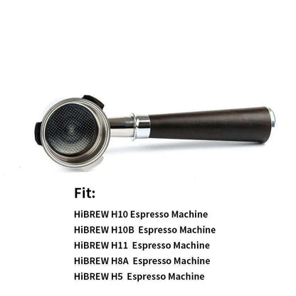 51mm 3 ears Bottomless Coffee Portafilter for HiBREW H10/H10B/H11/H8A/H5 Espresso Machine Stainless Steel Coffee Filter