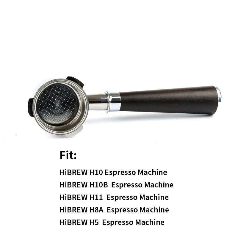 51mm 3 ears Bottomless Coffee Portafilter for HiBREW H10/H10B/H11/H8A/H5 Espresso Machine Stainless Steel Coffee Filter