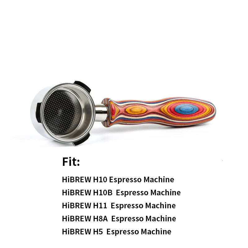 51mm 3 ears Bottomless Coffee Portafilter for HiBREW H10/H10B/H11/H8A/H5 Espresso Machine Stainless Steel Coffee Filter