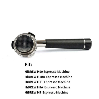 51mm 3 ears Bottomless Coffee Portafilter for HiBREW H10/H10B/H11/H8A/H5 Espresso Machine Stainless Steel Coffee Filter
