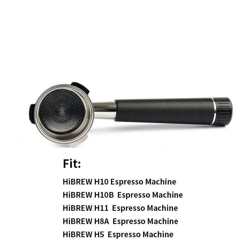 51mm 3 ears Bottomless Coffee Portafilter for HiBREW H10/H10B/H11/H8A/H5 Espresso Machine Stainless Steel Coffee Filter