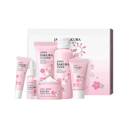 5/6pcs Sakura Skin Care Sets Face Cream Serum Toner Facial Cleanser Sunscreen Eye Cream Face Skin Care Products
