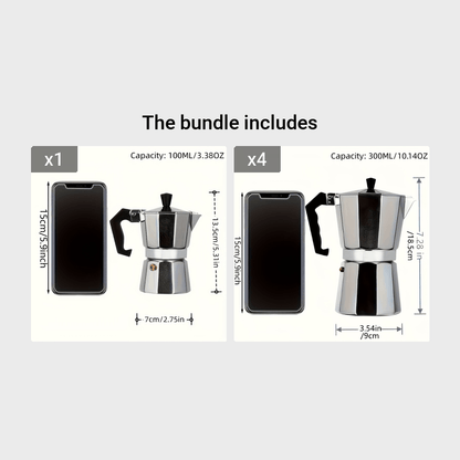 [European Coffee Tools] Octagonal Mocha Coffee Pots & European Coffee Tools | Italian Aluminum Models - Wholesale with Cross-Border Shipping