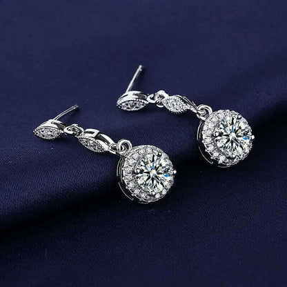 925 Sterling Silver Jewelry Women Fashion Cute Tiny Clear Crystal CZ Stud Earrings Gift for Girls Teens Lady Gift
