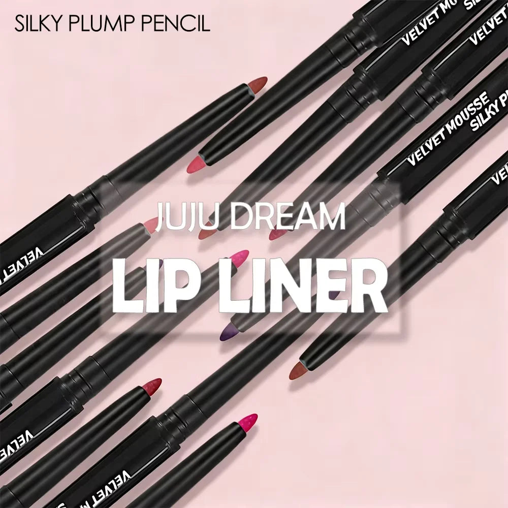 5 Colors Waterproof Matte Lipliner Pencil Red Contour Tint Lipstick Long Lasting Non-stick Cup Moisturising Lips Makeup...